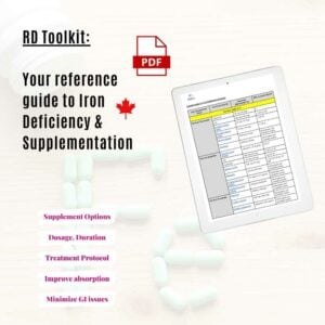 Iron deficiency and Supplementation RD Toolkit